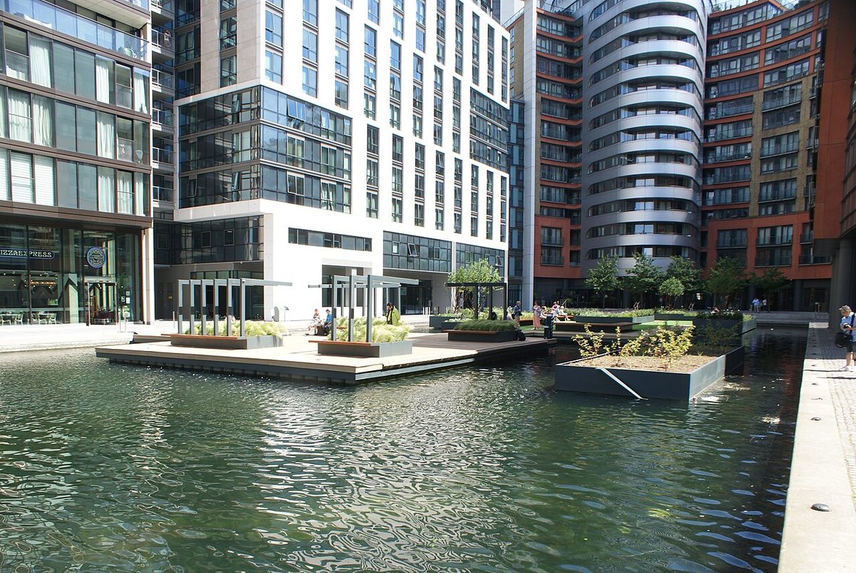 Floating Pocket Park on Paddington Basin